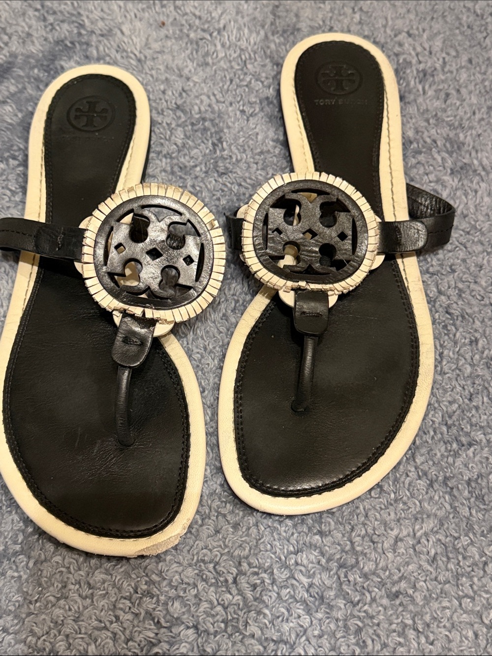 Tory Burch Fringe Sandals sz 10M - Picture 2 of 5